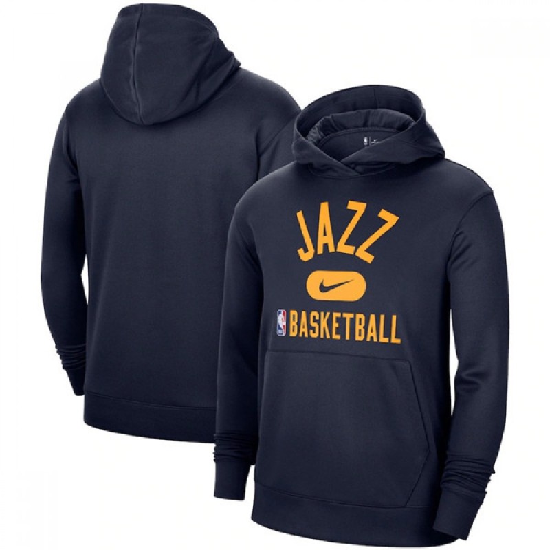 Men's Utah Jazz 2021 Navy Spotlight Pullover Hoodie Men's Utah Jazz 2021 Navy Spotlight Pullover Hoodie