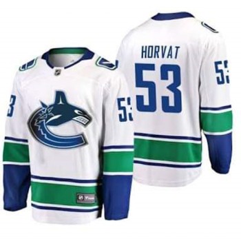 Men's Vancouver Canucks #53 Bo Horvat White Stitched NHL Jersey Men's Vancouver Canucks #53 Bo Horvat White Stitched NHL Jersey