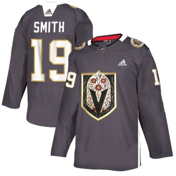 Men's Vegas Golden Knights #19 Reilly Smith Grey Latino Heritage Night Stitched NHL Jersey Men's Vegas Golden Knights #19 Reilly Smith Grey Latino Heritage Night Stitched NHL Jersey