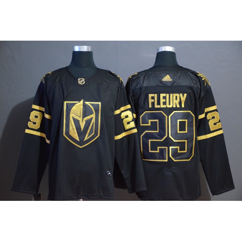 Men's Vegas Golden Knights #29 Marc-Andre Fleury Black Golden 2019 NHL All-Star Game Jersey