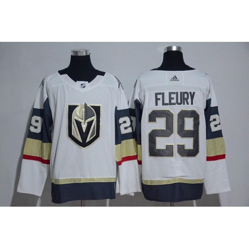 Men's Vegas Golden Knights #29 Marc-Andre Fleury White Stitched NHL Jersey