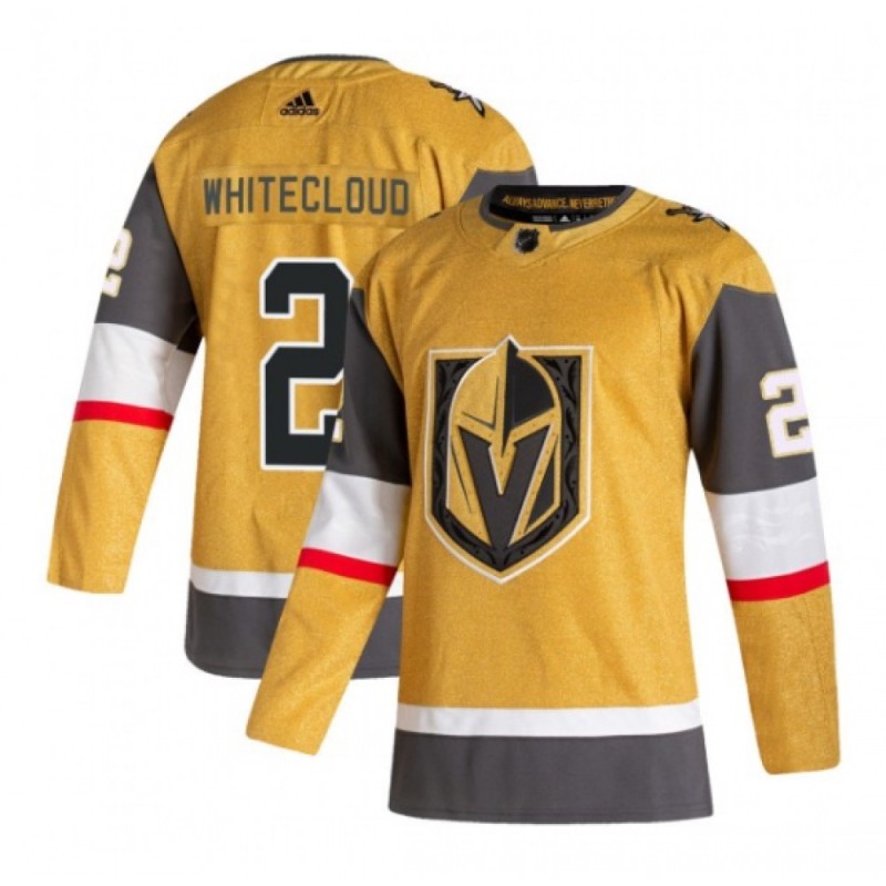 Men's Vegas Golden Knights #2 Zach Whitecloud Gold Stitched Jersey Men's Vegas Golden Knights #2 Zach Whitecloud Gold Stitched Jersey