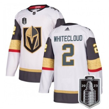 Men's Vegas Golden Knights #2 Zach Whitecloud White 2023 Stanley Cup Final Stitched Jersey Men's Vegas Golden Knights #2 Zach Whitecloud White 2023 Stanley Cup Final Stitched Jersey