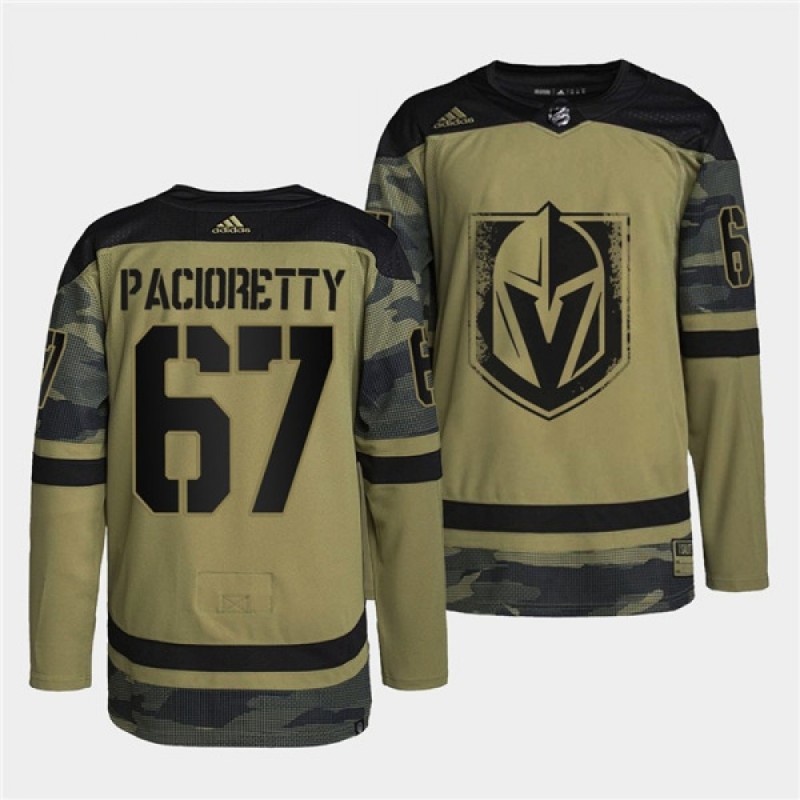 Men's Vegas Golden Knights #67 Max Pacioretty 2022 Camo Military Appreciation Night Stitched Jersey Men's Vegas Golden Knights #67 Max Pacioretty 2022 Camo Military Appreciation Night Stitched Jersey