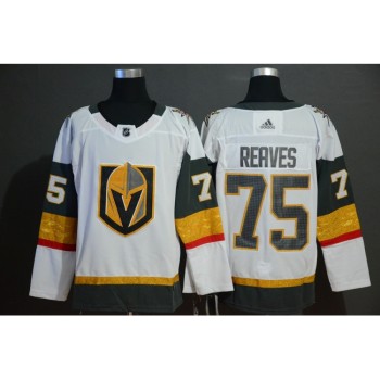 Men's Vegas Golden Knights #75 Ryan Reaves White Stitched NHL Jersey Men's Vegas Golden Knights #75 Ryan Reaves White Stitched NHL Jersey