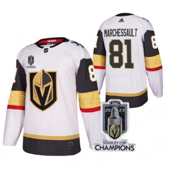 Men's Vegas Golden Knights #81 Jonathan Marchessault White 2023 Stanley Cup Champions Stitched Jersey Men's Vegas Golden Knights #81 Jonathan Marchessault White 2023 Stanley Cup Champions Stitched Jersey