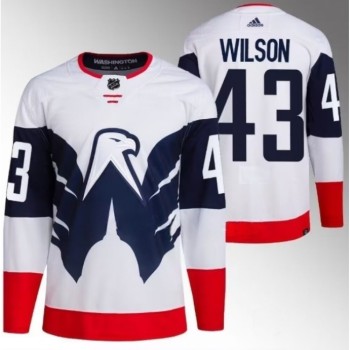 Men's Washington Capitals #43 Tom Wilson White/Navy Stadium Series Stitched Jersey Men's Washington Capitals #43 Tom Wilson White/Navy Stadium Series Stitched Jersey