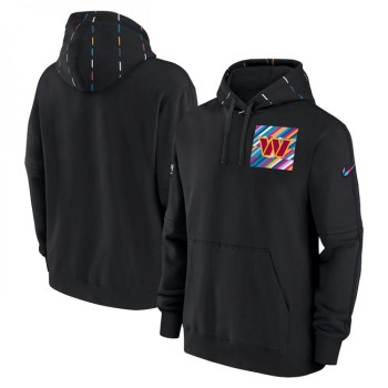 Men's Washington Commanders Black 2023 Crucial Catch Club Pullover Hoodie Men's Washington Commanders Black 2023 Crucial Catch Club Pullover Hoodie