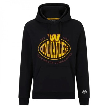 Men's Washington Commanders Black BOSS X Touchback Pullover Hoodie Men's Washington Commanders Black BOSS X Touchback Pullover Hoodie