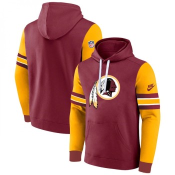 Men's Washington Commanders Burgundy/Yellow Pullover Hoodie Men's Washington Commanders Burgundy/Yellow Pullover Hoodie