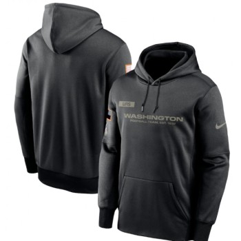Men's Washington Football Team 2020 Black Salute to Service Sideline Performance Pullover Hoodie Men's Washington Football Team 2020 Black Salute to Service Sideline Performance Pullover Hoodie