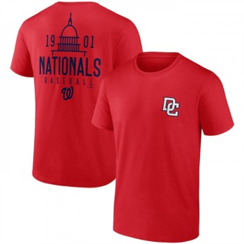 Men's Washington Nationals Red Iconic Bring It T-Shirt Men's Washington Nationals Red Iconic Bring It T-Shirt