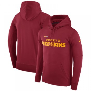 Men's Washington Redskins Burgundy Sideline Property Of Performance Pullover Hoodie Men's Washington Redskins Burgundy Sideline Property Of Performance Pullover Hoodie