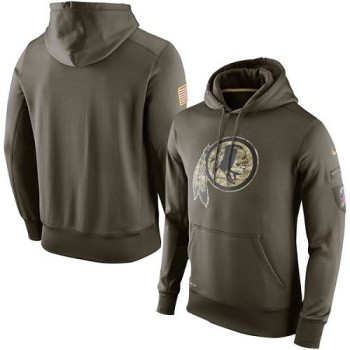 Men's Washington Redskins Olive Salute To Service KO Performance Hoodie Men's Washington Redskins Olive Salute To Service KO Performance Hoodie