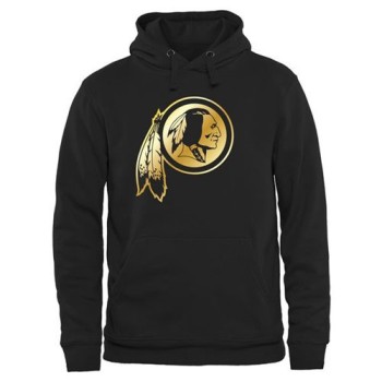 Men's Washington Redskins Pro Line Black Gold Collection Pullover Hoodie Men's Washington Redskins Pro Line Black Gold Collection Pullover Hoodie