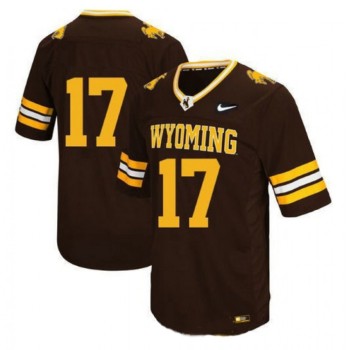 Men's Wyoming Cowboys #17 Josh Allen Brown Stitched College Football Jersey Men's Wyoming Cowboys #17 Josh Allen Brown Stitched College Football Jersey