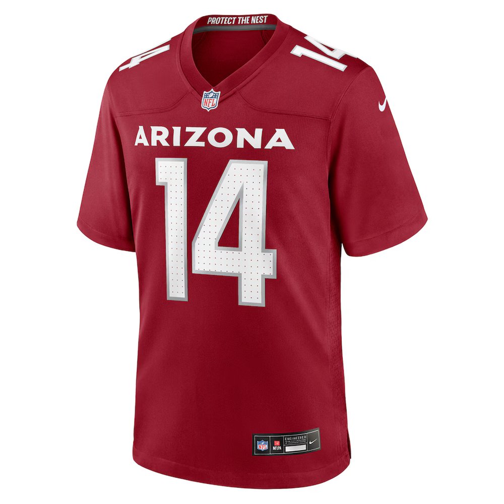 Men's Arizona Cardinals #14 Michael Wilson Cardinal Team Game Jersey Men's Arizona Cardinals #14 Michael Wilson Cardinal Team Game Jersey