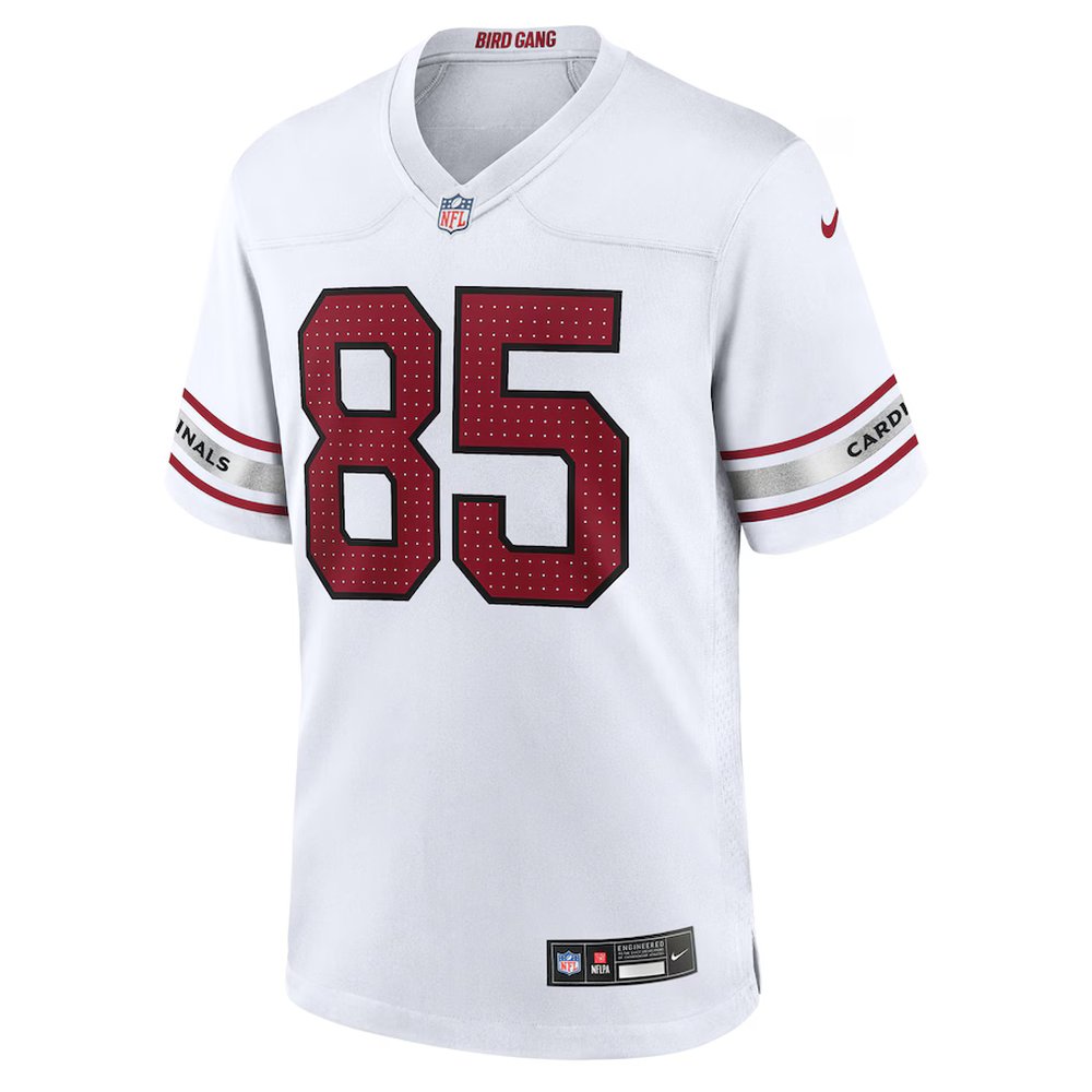 Men's Arizona Cardinals #85 Trey McBride White Game Jersey Men's Arizona Cardinals #85 Trey McBride White Game Jersey