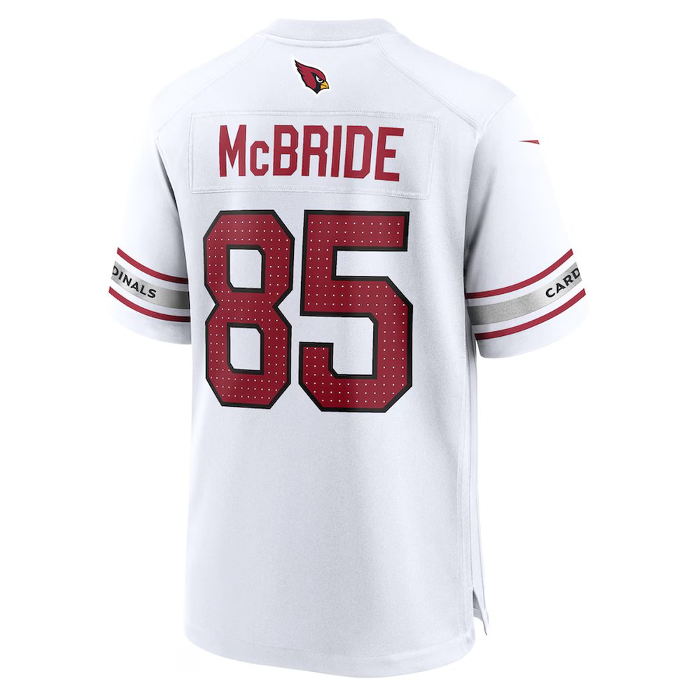 Men's Arizona Cardinals #85 Trey McBride White Game Jersey Men's Arizona Cardinals #85 Trey McBride White Game Jersey