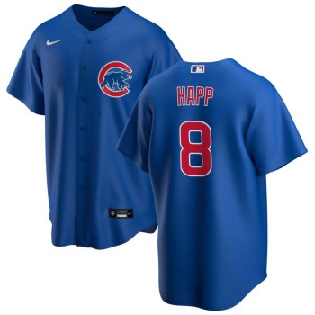 Men's Chicago Cubs #8 Ian Happ Royal Cool Base Stitched Baseball Jersey Men's Chicago Cubs #8 Ian Happ Royal Cool Base Stitched Baseball Jersey