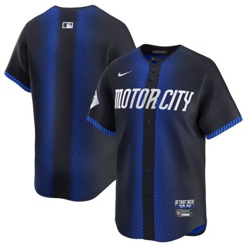 Men's Detroit Tigers Blank 2024 Navy City Connect Cool Base Limited Stitched Jersey Men's Detroit Tigers Blank 2024 Navy City Connect Cool Base Limited Stitched Jersey