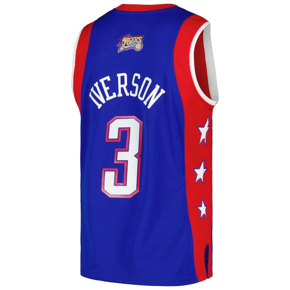 Men's Eastern Conference #3 Allen Iverson Royal Hardwood Classics 2004 NBA All-Star Game Swingman Throwback Jersey Men's Eastern Conference #3 Allen Iverson Royal Hardwood Classics 2004 NBA All-Star Game Swingman Throwback Jersey