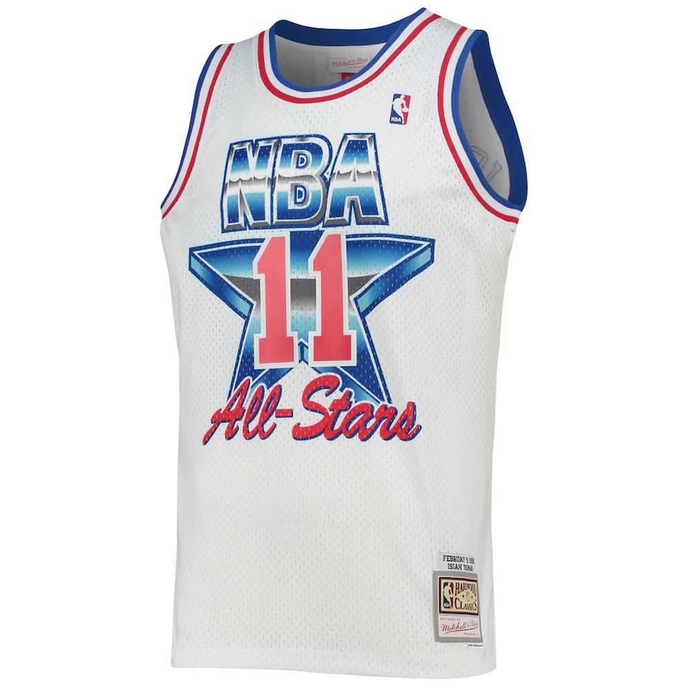 Men's Eastern Conference #11 Isiah Thomas White Hardwood Classics 1992 NBA All-Star Game Swingman Jersey Men's Eastern Conference #11 Isiah Thomas White Hardwood Classics 1992 NBA All-Star Game Swingman Jersey