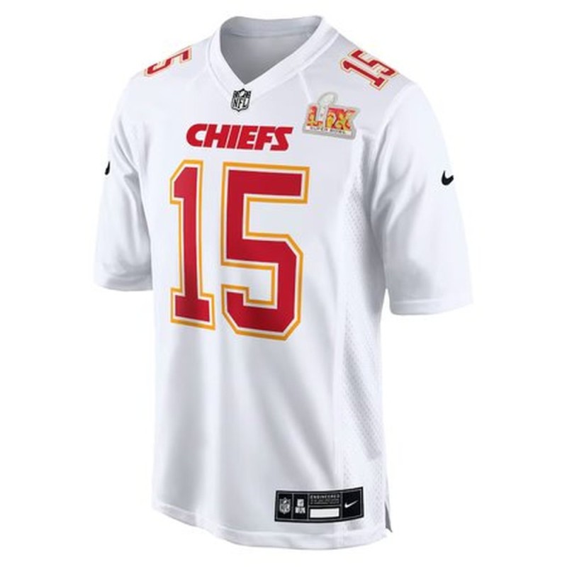 Men's Kansas City Chiefs Patrick Mahomes Nike Tundra White Super Bowl LIX Fashion Game Jersey Men's Kansas City Chiefs Patrick Mahomes Nike Tundra White Super Bowl LIX Fashion Game Jersey