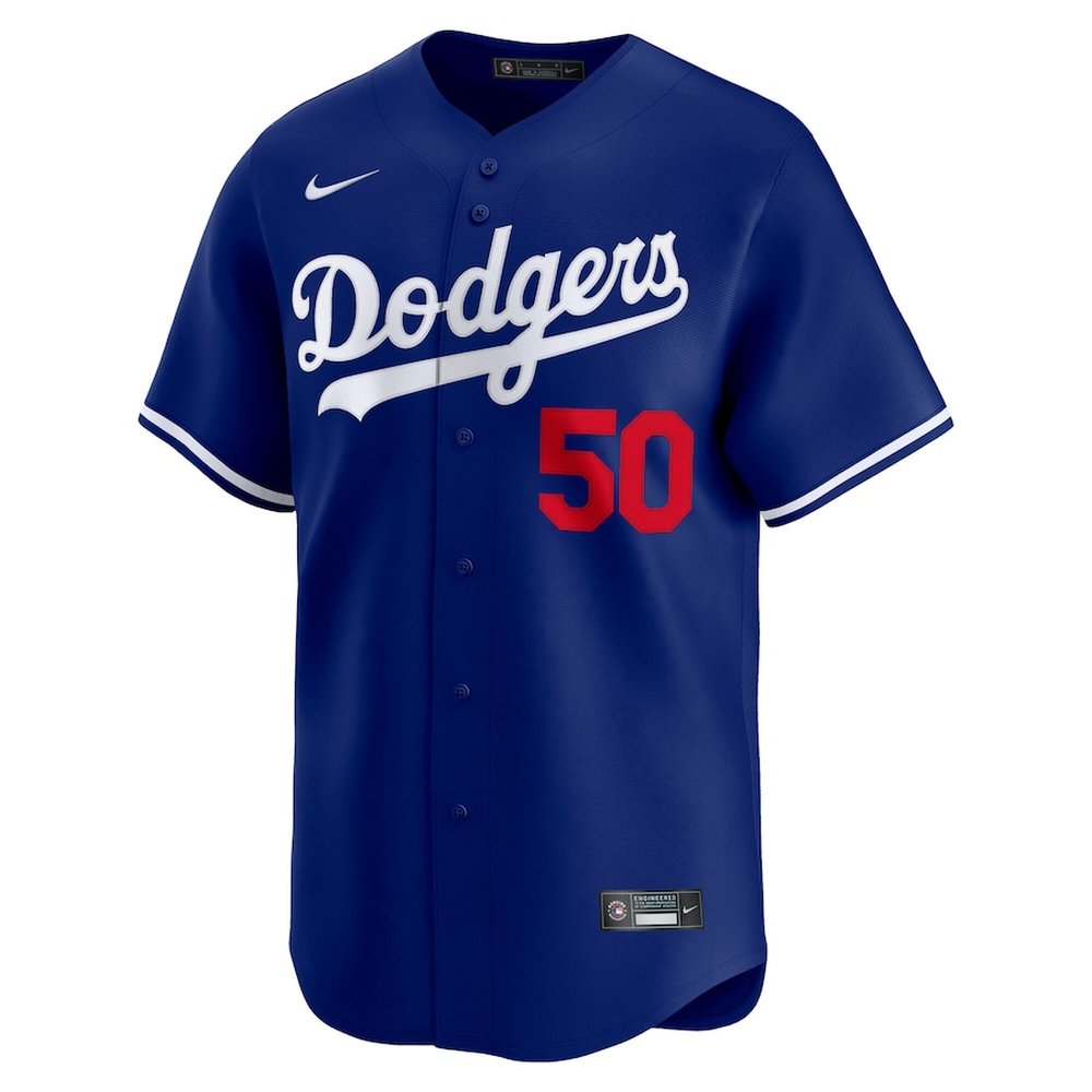 Men's Los Angeles Dodgers #50 Mookie Betts Royal Alternate Limited Player Jersey Men's Los Angeles Dodgers #50 Mookie Betts Royal Alternate Limited Player Jersey
