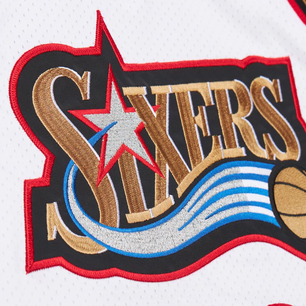 Men's Philadelphia 76ers #3 Allen Iverson White 2000 NBA All-Star Game Authentic Jersey Men's Philadelphia 76ers #3 Allen Iverson White 2000 NBA All-Star Game Authentic Jersey