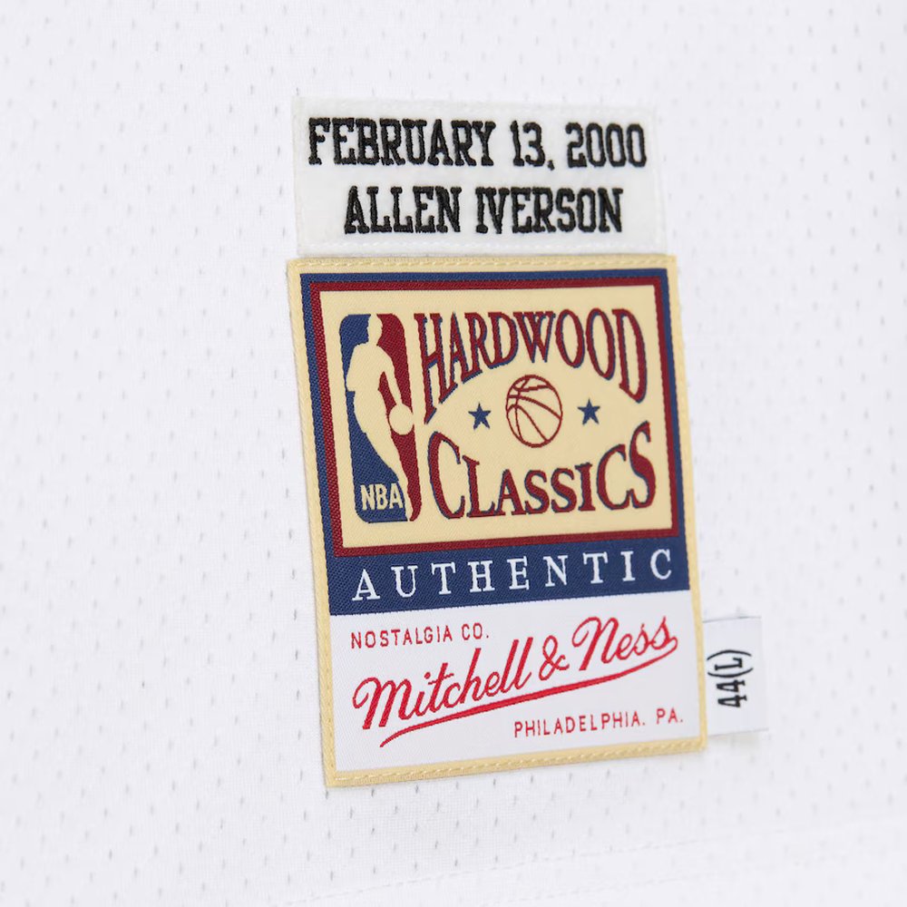 Men's Philadelphia 76ers #3 Allen Iverson White 2000 NBA All-Star Game Authentic Jersey Men's Philadelphia 76ers #3 Allen Iverson White 2000 NBA All-Star Game Authentic Jersey
