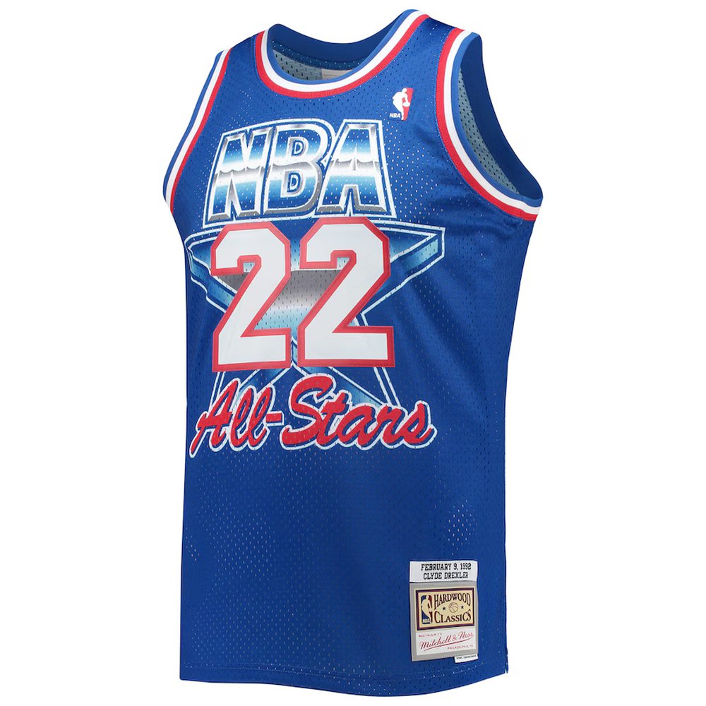 Men's Western Conference #22 Clyde Drexler Royal Hardwood Classics 1992 NBA All-Star Game Swingman Jersey Men's Western Conference #22 Clyde Drexler Royal Hardwood Classics 1992 NBA All-Star Game Swingman Jersey