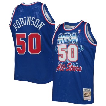 Men's Western Conference #50 David Robinson Royal Hardwood Classics 1992 NBA All-Star Game Swingman Jersey Men's Western Conference #50 David Robinson Royal Hardwood Classics 1992 NBA All-Star Game Swingman Jersey
