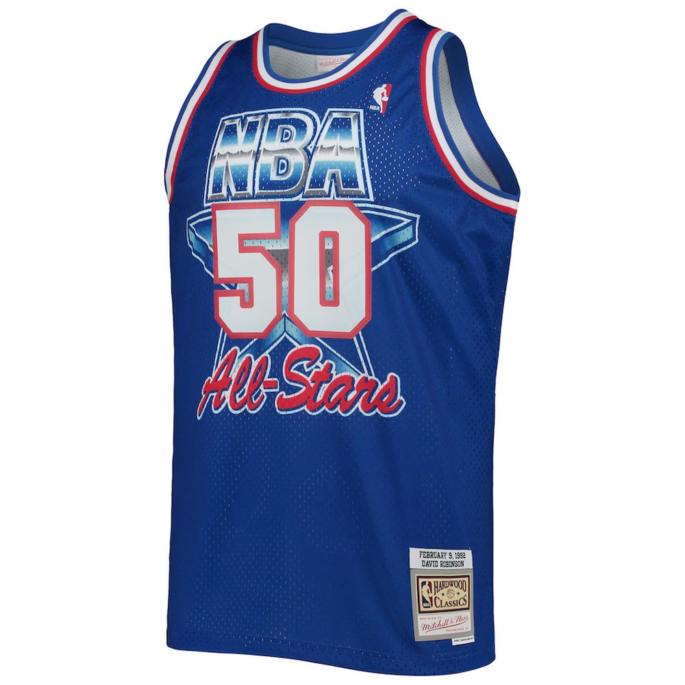 Men's Western Conference #50 David Robinson Royal Hardwood Classics 1992 NBA All-Star Game Swingman Jersey Men's Western Conference #50 David Robinson Royal Hardwood Classics 1992 NBA All-Star Game Swingman Jersey