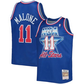 Men's Western Conference #11 Karl Malone Royal Hardwood Classics 1992 NBA All-Star Game Swingman Jersey Men's Western Conference #11 Karl Malone Royal Hardwood Classics 1992 NBA All-Star Game Swingman Jersey