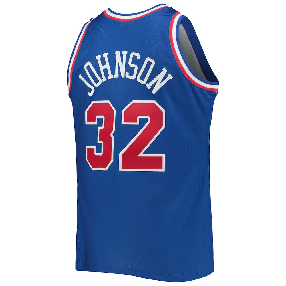 Men's Western Conference #32 Magic Johnson Royal Hardwood Classics 1992 NBA All-Star Game Authentic Jersey Men's Western Conference #32 Magic Johnson Royal Hardwood Classics 1992 NBA All-Star Game Authentic Jersey