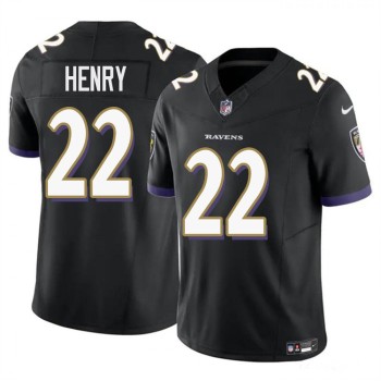 Men's Baltimore Ravens #22 Derrick Henry Black F.U.S.E Vapor Limited Jersey Men's Baltimore Ravens #22 Derrick Henry Black F.U.S.E Vapor Limited Jersey