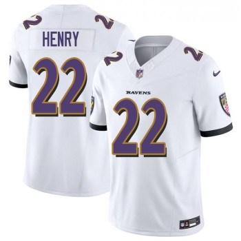 Men's Baltimore Ravens #22 Derrick Henry White F.U.S.E Vapor Limited Jersey Men's Baltimore Ravens #22 Derrick Henry White F.U.S.E Vapor Limited Jersey