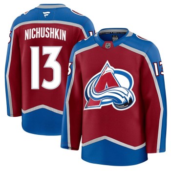 Men's Colorado Avalanche #13 Valeri Nichushkin Burgundy Home Premium Jersey Men's Colorado Avalanche #13 Valeri Nichushkin Burgundy Home Premium Jersey