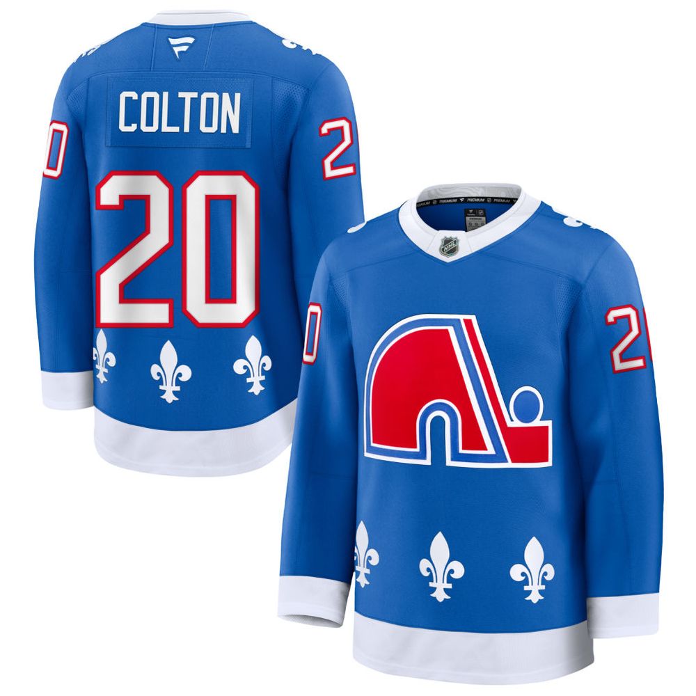 Men's Colorado Avalanche #20 Ross Colton Blue Alternate Heritage Premium Jersey