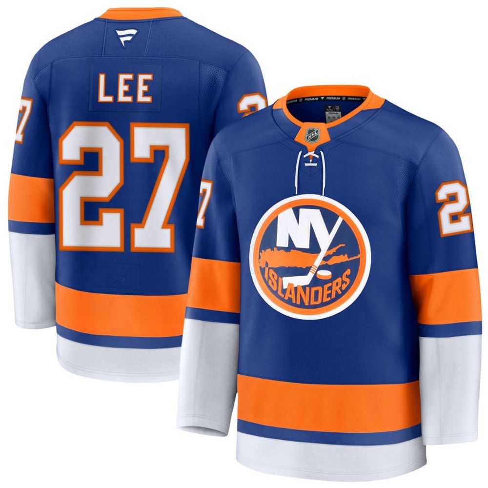 Men's New York Islanders #27 Anders Lee Royal Home Premium Jersey Men's New York Islanders #27 Anders Lee Royal Home Premium Jersey