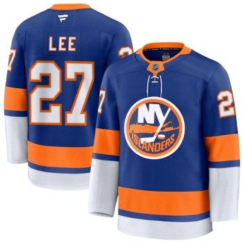 Men's New York Islanders #27 Anders Lee Royal Home Premium Jersey