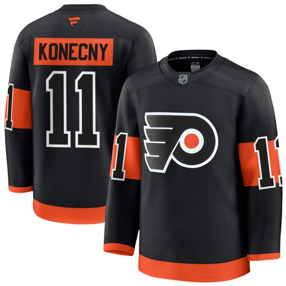 Youth Philadelphia Flyers #11 Travis Konecny Black Alternate Jersey Youth Philadelphia Flyers #11 Travis Konecny Black Alternate Jersey