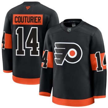 Youth Philadelphia Flyers #14 Sean Couturier Black Alternate Jersey