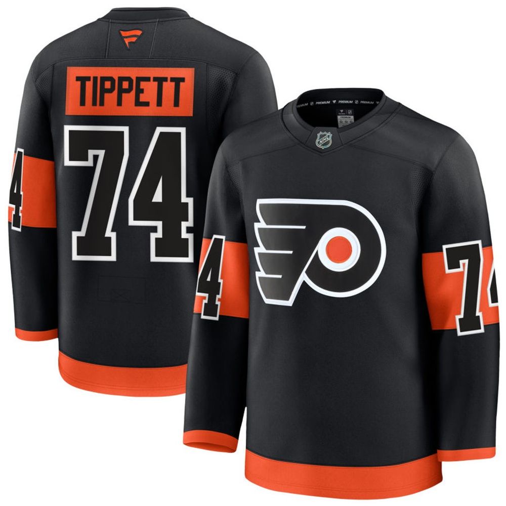 Youth Philadelphia Flyers #74 Owen Tippett Black Alternate Jersey Youth Philadelphia Flyers #74 Owen Tippett Black Alternate Jersey