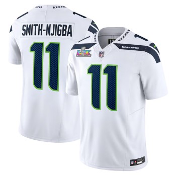 Men's Seattle Seahawks #11 Jaxon Smith-Njigba White Super Bowl LX Vapor F.U.S.E. Limited Stitched Jersey