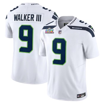 Men's Seattle Seahawks #9 Kenneth Walker III White Super Bowl LX Vapor F.U.S.E. Limited Stitched Jersey Men's Seattle Seahawks #9 Kenneth Walker III White Super Bowl LX Vapor F.U.S.E. Limited Stitched Jersey