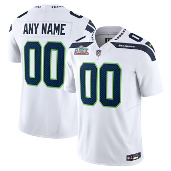 Men's Seattle Seahawks Custom White Super Bowl LX Vapor F.U.S.E. Limited Stitched Jersey Men's Seattle Seahawks Custom White Super Bowl LX Vapor F.U.S.E. Limited Stitched Jersey