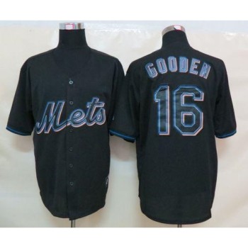 Mets #16 Dwight Gooden Black Fashion Stitched MLB Jersey Mets #16 Dwight Gooden Black Fashion Stitched MLB Jersey