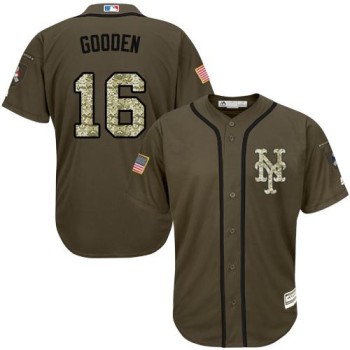Mets #16 Dwight Gooden Green Salute to Service Stitched Youth MLB Jersey Mets #16 Dwight Gooden Green Salute to Service Stitched Youth MLB Jersey